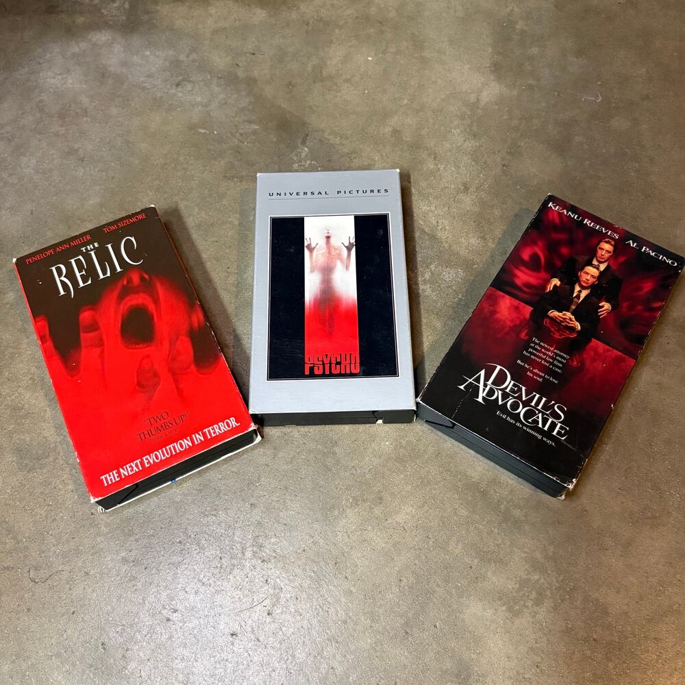 Horror Vhs Bundle (Physco,The Relic,Devils Advocate)
